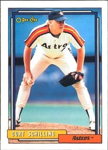 #316 Curt Schilling - Houston Astros - 1992 O-Pee-Chee Baseball