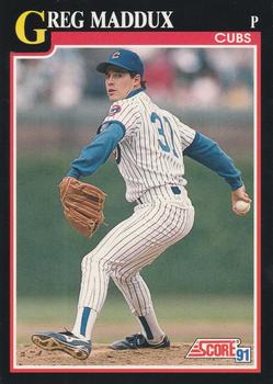 #317 Greg Maddux - Chicago Cubs - 1991 Score Baseball