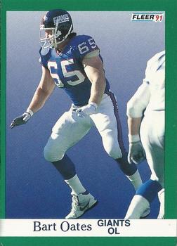#317 Bart Oates - New York Giants - 1991 Fleer Football