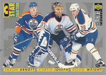 #317 Doug Weight / Jason Arnott / Curtis Joseph - Edmonton Oilers - 1996-97 Collector's Choice Hockey