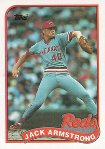 #317 Jack Armstrong - Cincinnati Reds - 1989 Topps Baseball