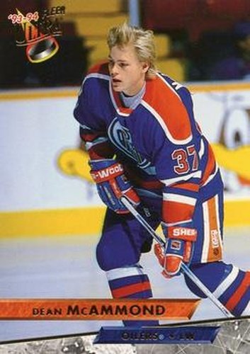 #317 Dean McAmmond - Edmonton Oilers - 1993-94 Ultra Hockey