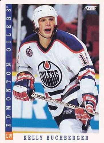 #317 Kelly Buchberger - Edmonton Oilers - 1993-94 Score Canadian Hockey