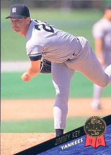 #317 Jimmy Key - New York Yankees - 1993 Leaf Baseball