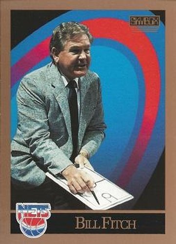 #317 Bill Fitch - New Jersey Nets - 1990-91 SkyBox Basketball