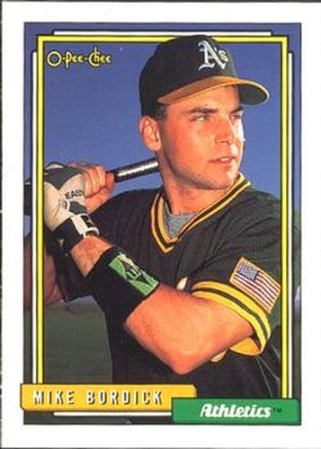 #317 Mike Bordick - Oakland Athletics - 1992 O-Pee-Chee Baseball