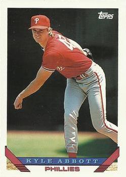 #317 Kyle Abbott - Philadelphia Phillies - 1993 Topps Baseball