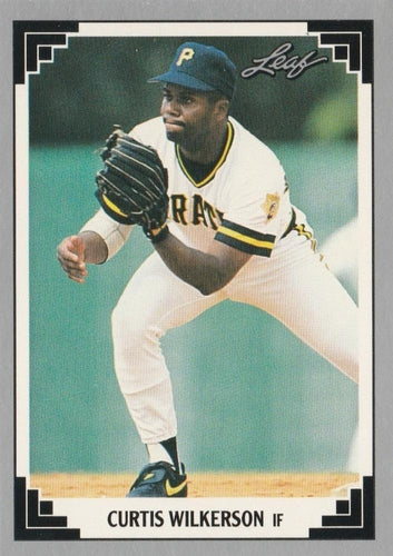 #317 Curtis Wilkerson - Pittsburgh Pirates - 1991 Leaf Baseball