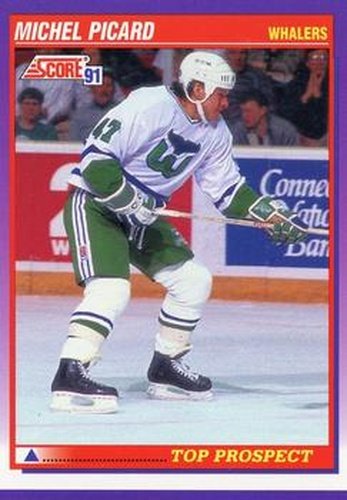 #317 Michel Picard - Hartford Whalers - 1991-92 Score American Hockey
