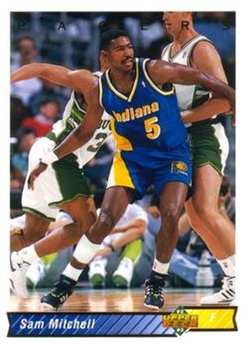#317 Sam Mitchell - Indiana Pacers - 1992-93 Upper Deck Basketball
