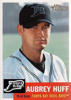 #317 Aubrey Huff - Tampa Bay Devil Rays - 2002 Topps Heritage Baseball