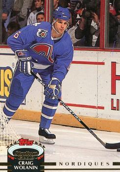 #317 Craig Wolanin - Quebec Nordiques - 1992-93 Stadium Club Hockey