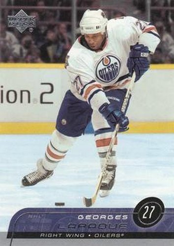 #317 Georges Laraque - Edmonton Oilers - 2002-03 Upper Deck Hockey