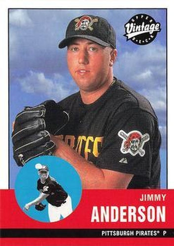 #317 Jimmy Anderson - Pittsburgh Pirates - 2001 Upper Deck Vintage Baseball