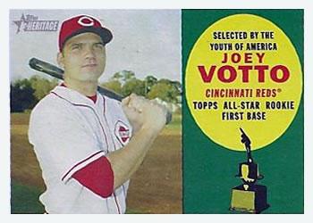 #317 Joey Votto - Cincinnati Reds - 2009 Topps Heritage Baseball