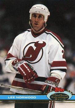 #317 Lee Norwood - New Jersey Devils - 1991-92 Stadium Club Hockey