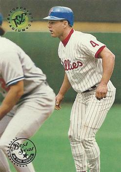 #317 Len Dykstra - Philadelphia Phillies - 1995 Stadium Club Baseball