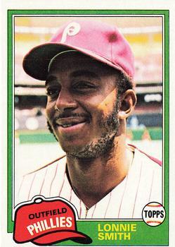 #317 Lonnie Smith - Philadelphia Phillies - 1981 Topps Baseball