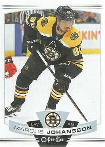 #317 Marcus Johansson - Boston Bruins - 2019-20 O-Pee-Chee Hockey