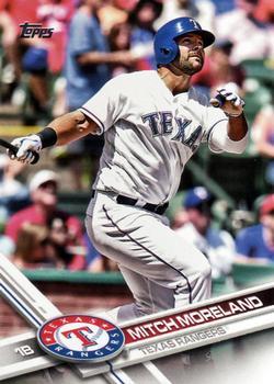 #317 Mitch Moreland - Texas Rangers - 2017 Topps Baseball