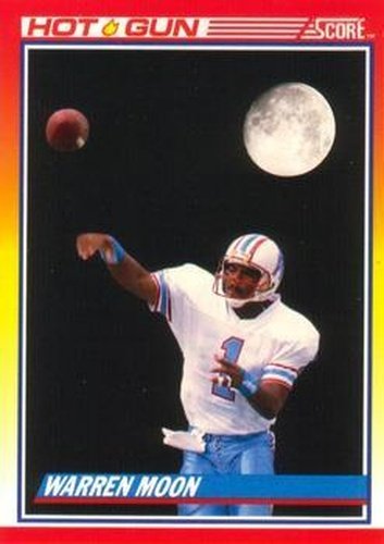 #317 Warren Moon - Houston Oilers - 1990 Score Football