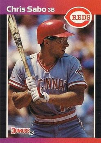 #317 Chris Sabo - Cincinnati Reds - 1989 Donruss Baseball