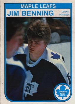 #317 Jim Benning - Toronto Maple Leafs - 1982-83 O-Pee-Chee Hockey