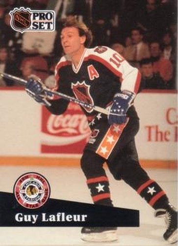 #317 Guy Lafleur - 1991-92 Pro Set Hockey