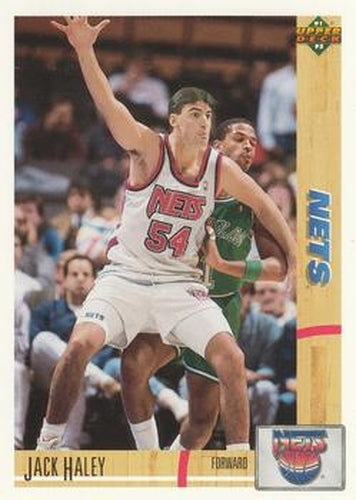 #317 Jack Haley - New Jersey Nets - 1991-92 Upper Deck Basketball