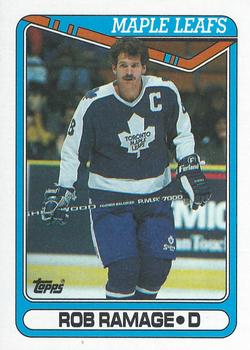#317 Rob Ramage - Toronto Maple Leafs - 1990-91 Topps Hockey