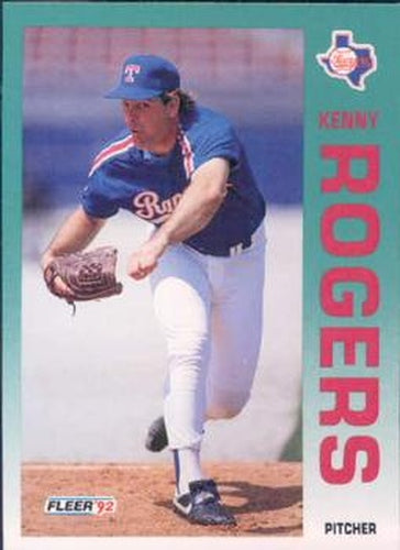 #317 Kenny Rogers - Texas Rangers - 1992 Fleer Baseball