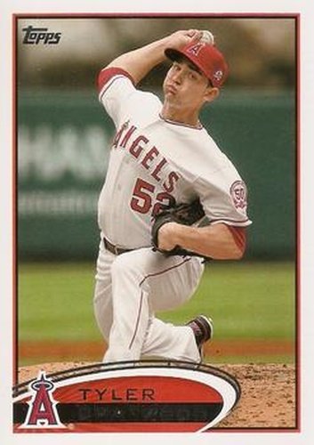 #317 Tyler Chatwood - Los Angeles Angels - 2012 Topps Baseball