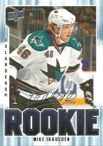 #317 Mike Iggulden - New York Islanders - 2008-09 Upper Deck MVP Hockey