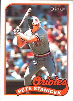 #317 Pete Stanicek - Baltimore Orioles - 1989 O-Pee-Chee Baseball