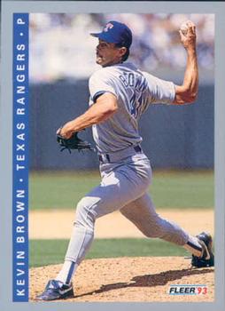 #317 Kevin Brown - Texas Rangers - 1993 Fleer Baseball