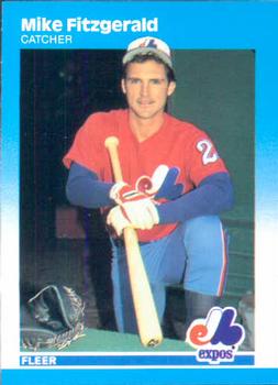 #317 Mike Fitzgerald - Montreal Expos - 1987 Fleer Baseball