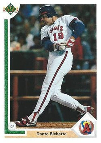 #317 Dante Bichette - California Angels - 1991 Upper Deck Baseball