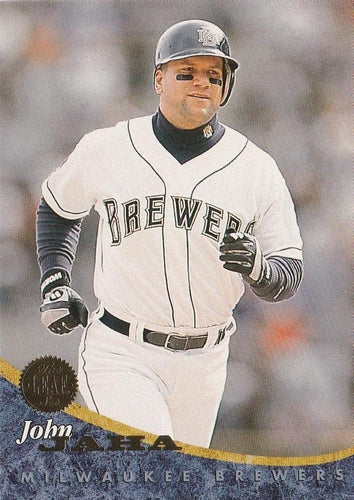 #317 John Jaha - Milwaukee Brewers - 1994 Leaf Baseball