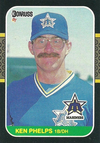 #317 Ken Phelps - Seattle Mariners - 1987 Donruss Baseball