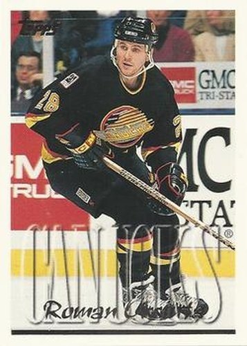 #317 Roman Oksiuta - Vancouver Canucks - 1995-96 Topps Hockey