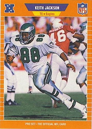 #318 Keith Jackson - Philadelphia Eagles - 1989 Pro Set Football