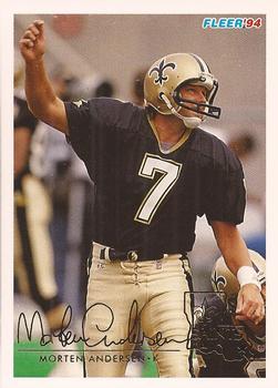 #318 Morten Andersen - New Orleans Saints - 1994 Fleer Football