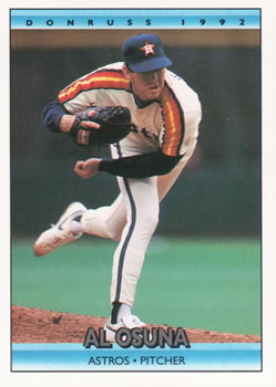 #318 Al Osuna - Houston Astros - 1992 Donruss Baseball