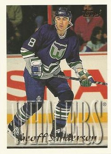 #318 Geoff Sanderson - Hartford Whalers - 1995-96 Topps Hockey