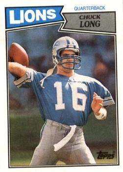 #318 Chuck Long - Detroit Lions - 1987 Topps Football