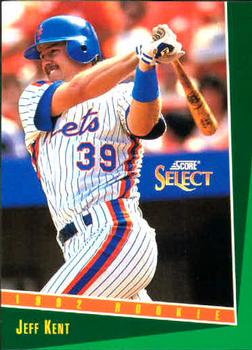 #318 Jeff Kent - New York Mets - 1993 Select Baseball