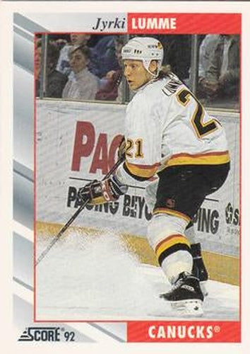 #318 Jyrki Lumme - Vancouver Canucks - 1992-93 Score USA Hockey