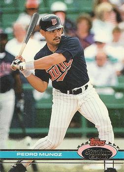 #318 Pedro Munoz - Minnesota Twins - 1991 Stadium Club Baseball