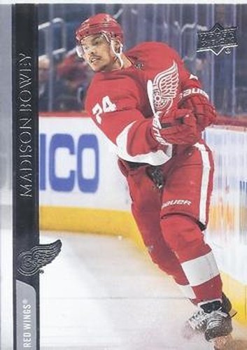 #318 Madison Bowey - Detroit Red Wings - 2020-21 Upper Deck Hockey