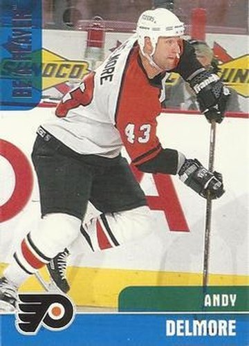 #318 Andy Delmore - Philadelphia Flyers - 1999-00 Be a Player Memorabilia Hockey